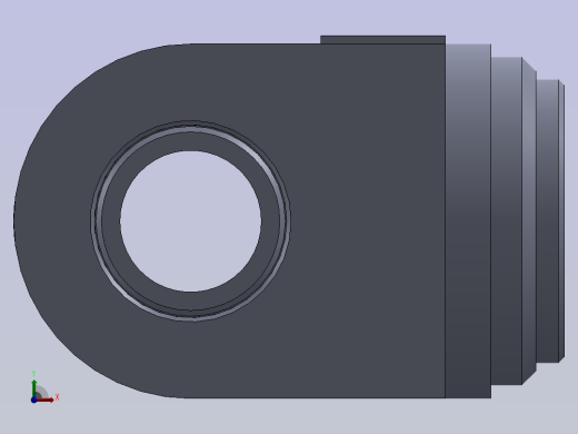 63mm 液压缸活塞杆端盖前视缩略图