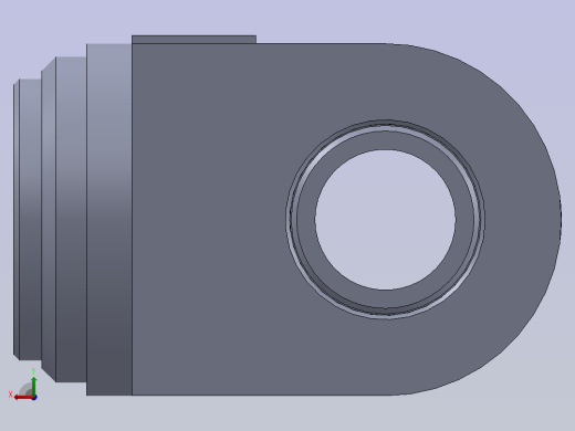 63mm 液压缸活塞杆端盖后视缩略图