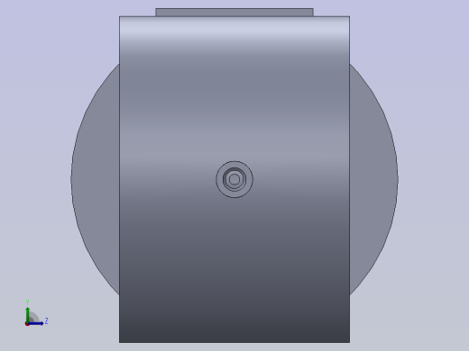63mm 液压缸活塞杆端盖左视缩略图