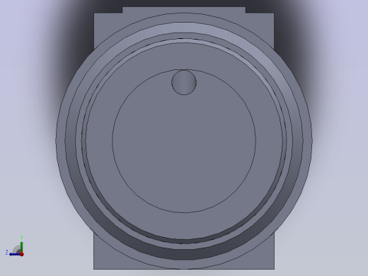 63mm 液压缸活塞杆端盖右视缩略图