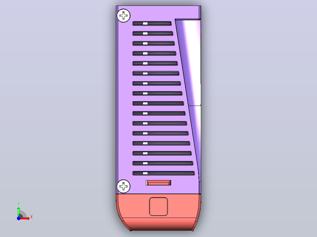 数字步进电机与驱动器DM3E-870_3D模型前视图
