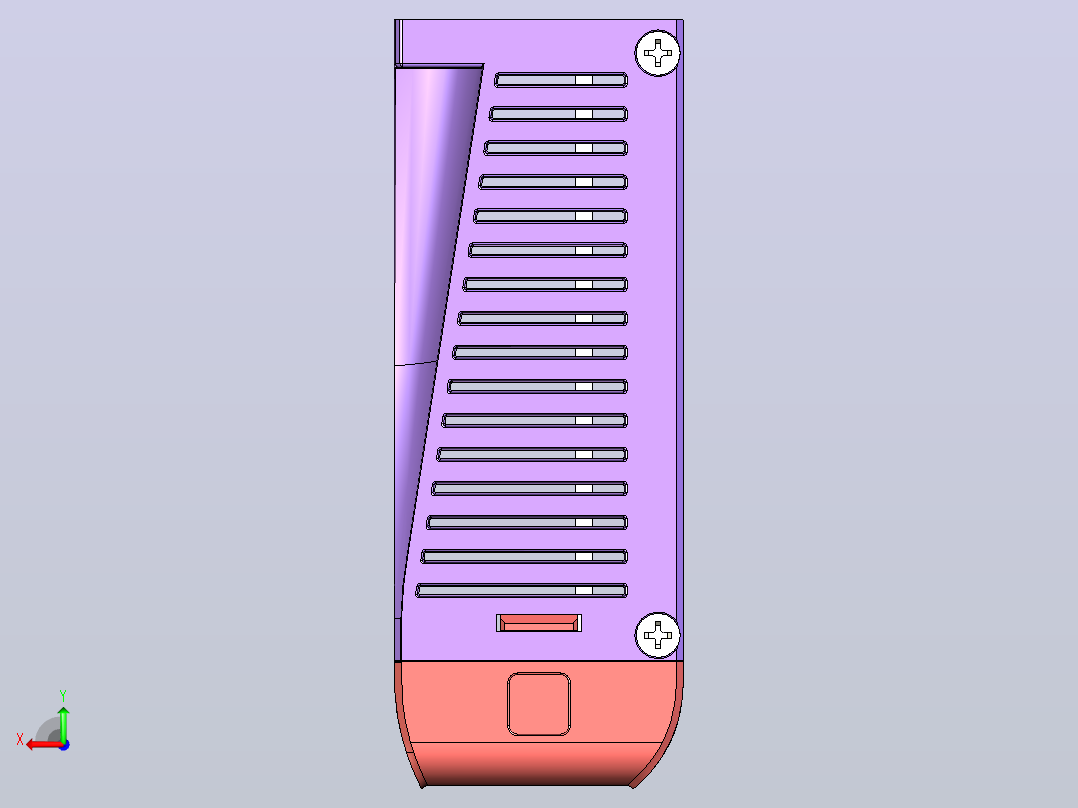 数字步进电机与驱动器DM3E-870_3D模型后视图