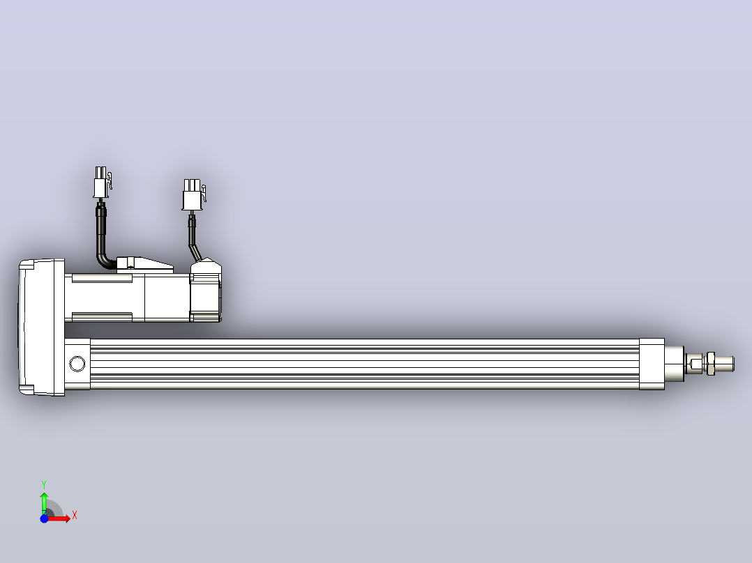 轻载电动缸TPA-ESR25-1002C-L350-MR-TC-W-P10-C3前视图