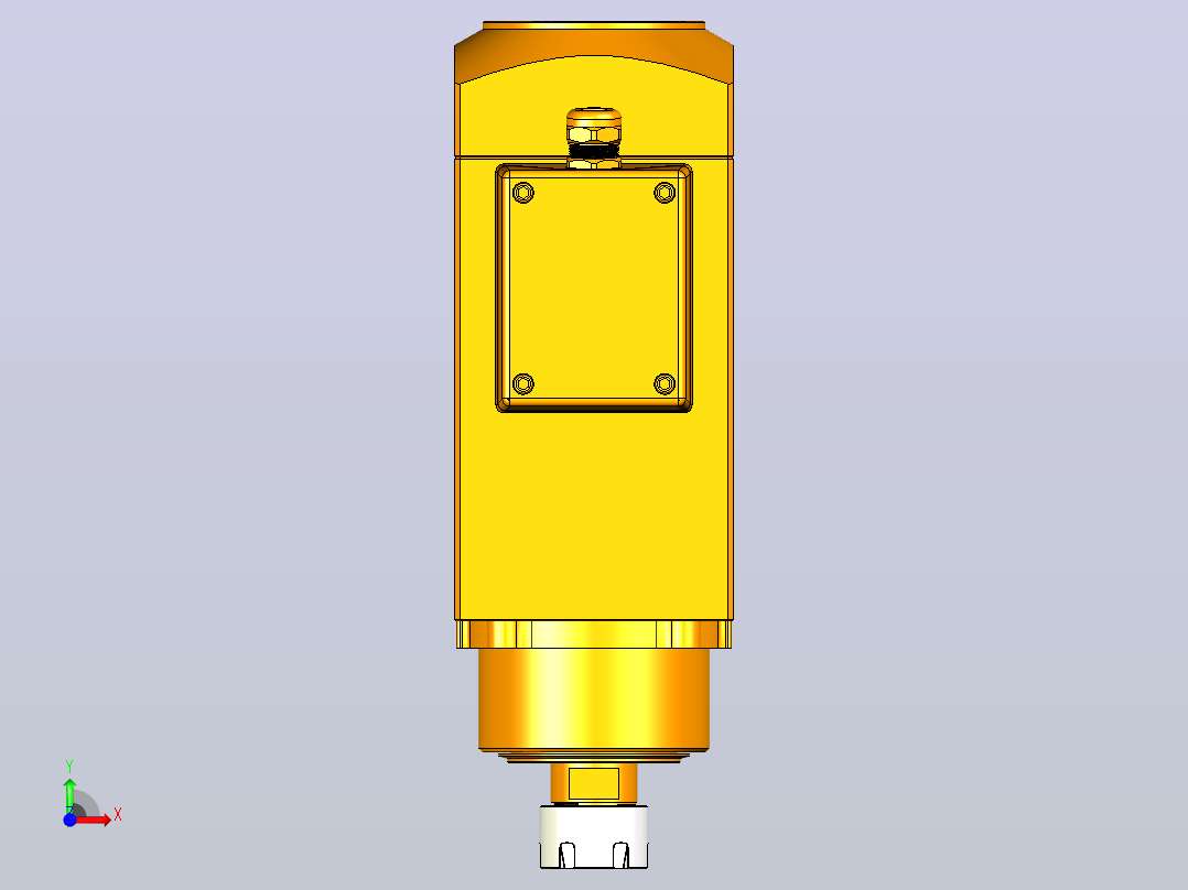 5360A-ER25木工高精雕铣系列手动换刀电主轴[SFM5360A-06-2.2KW-TMP-ER25]前视图