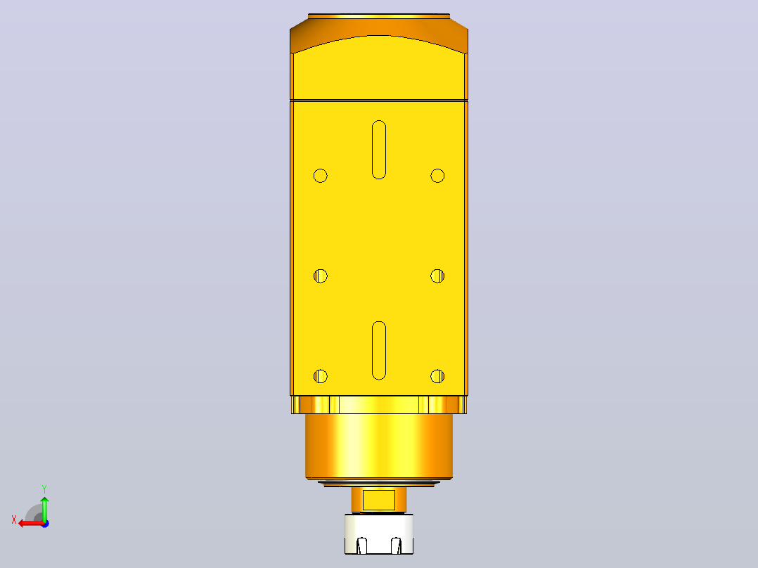5360A-ER25木工高精雕铣系列手动换刀电主轴[SFM5360A-06-2.2KW-TMP-ER25]后视图
