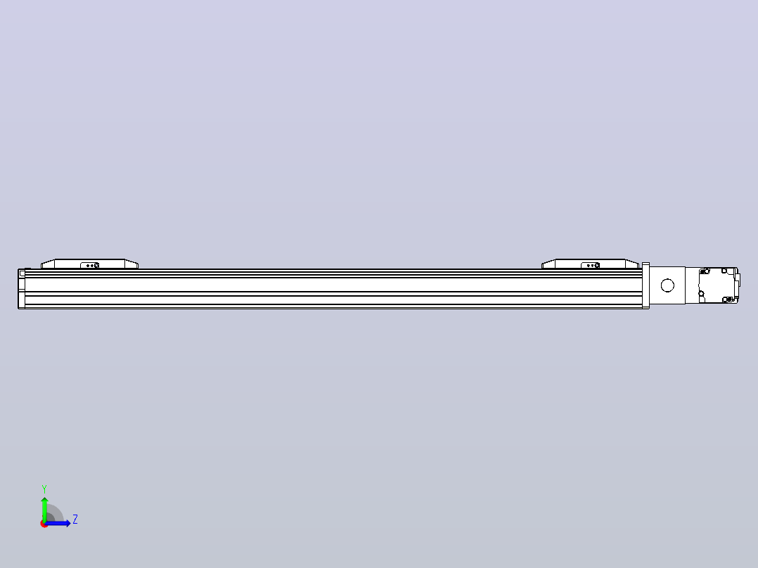 皮带直线轴双滑块型TPA-GCBS-50-P42-L225-QR-M10-N3左视图