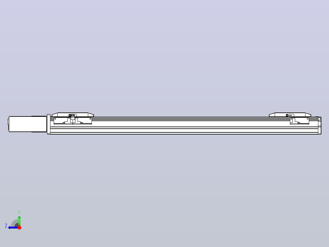 皮带直线轴双滑块型TPA-GCBS-50-P42-L225-QR-M10-N3右视图