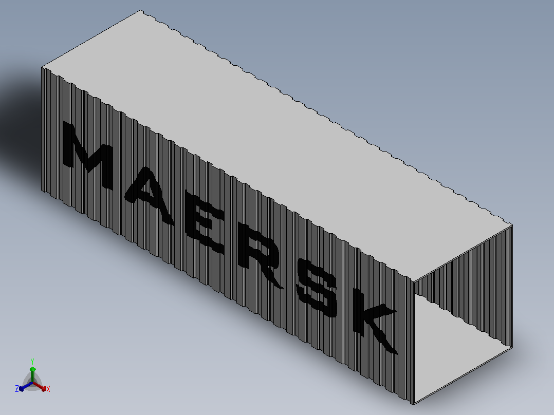 马士基集装箱正等轴测图