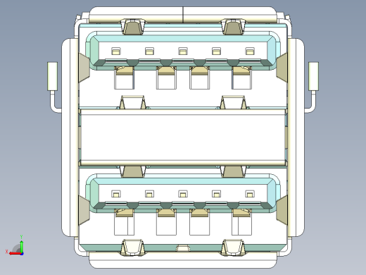 双USB3.0接收头连接器套件后视缩略图
