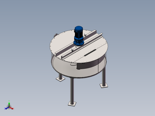 0.5m³酸罐（衬氟）正等轴测缩略图