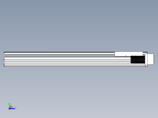 SYS22-850-BR-400W+煞車滚珠花健、支撑座、滚珠丝杠、交叉导轨、直线模组左视缩略图