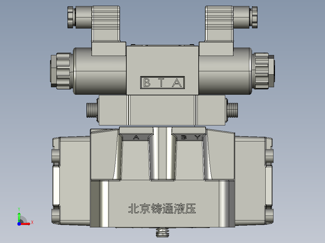WEH16通 电液换向阀[H-4WEH16-S 电液换向阀]前视图