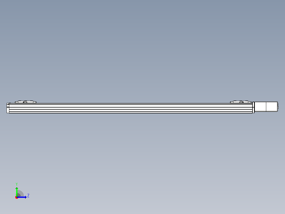 皮带直线轴双滑块型TPA-GCBS-80-P60-L600-QL-M20-N3左视图