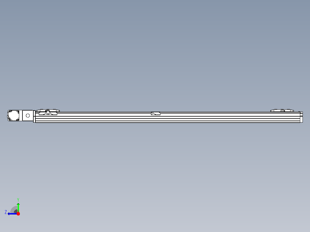 皮带直线轴双滑块型TPA-GCBS-80-P60-L600-QL-M20-N3右视图