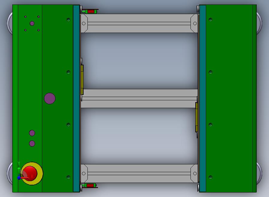 0.5米接驳台（SMT生产线之间的连接）前视图