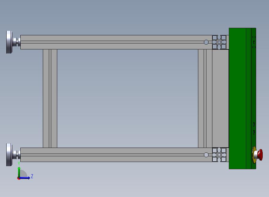 0.5米接驳台（SMT生产线之间的连接）左视图