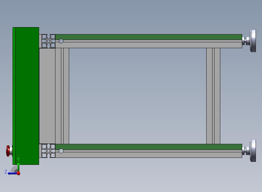 0.5米接驳台（SMT生产线之间的连接）右视图