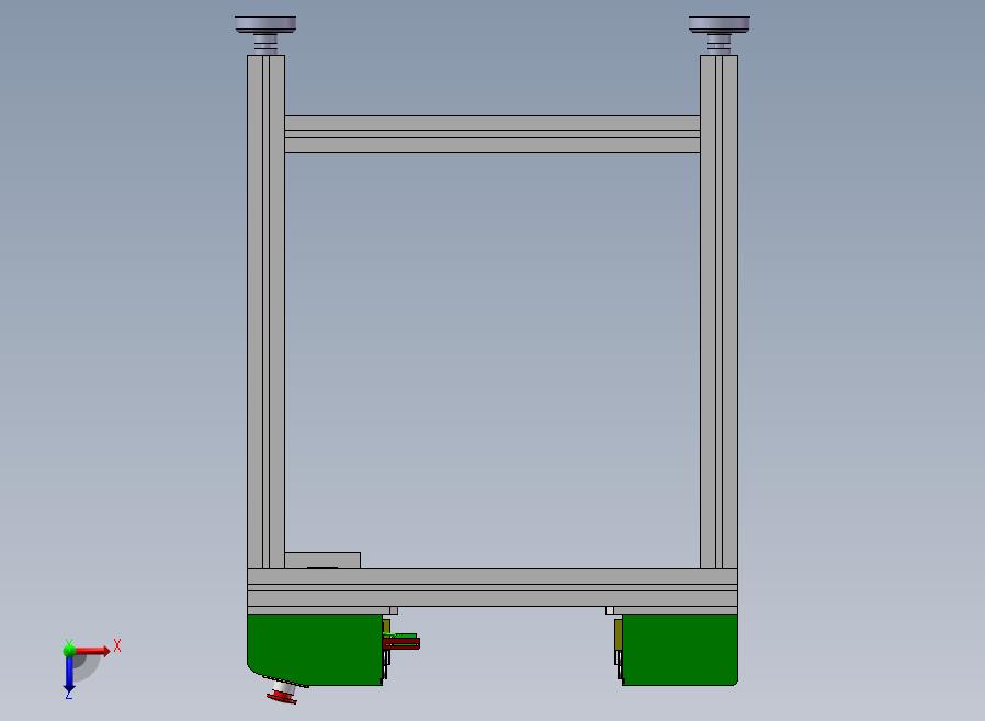 0.5米接驳台（SMT生产线之间的连接）俯视图