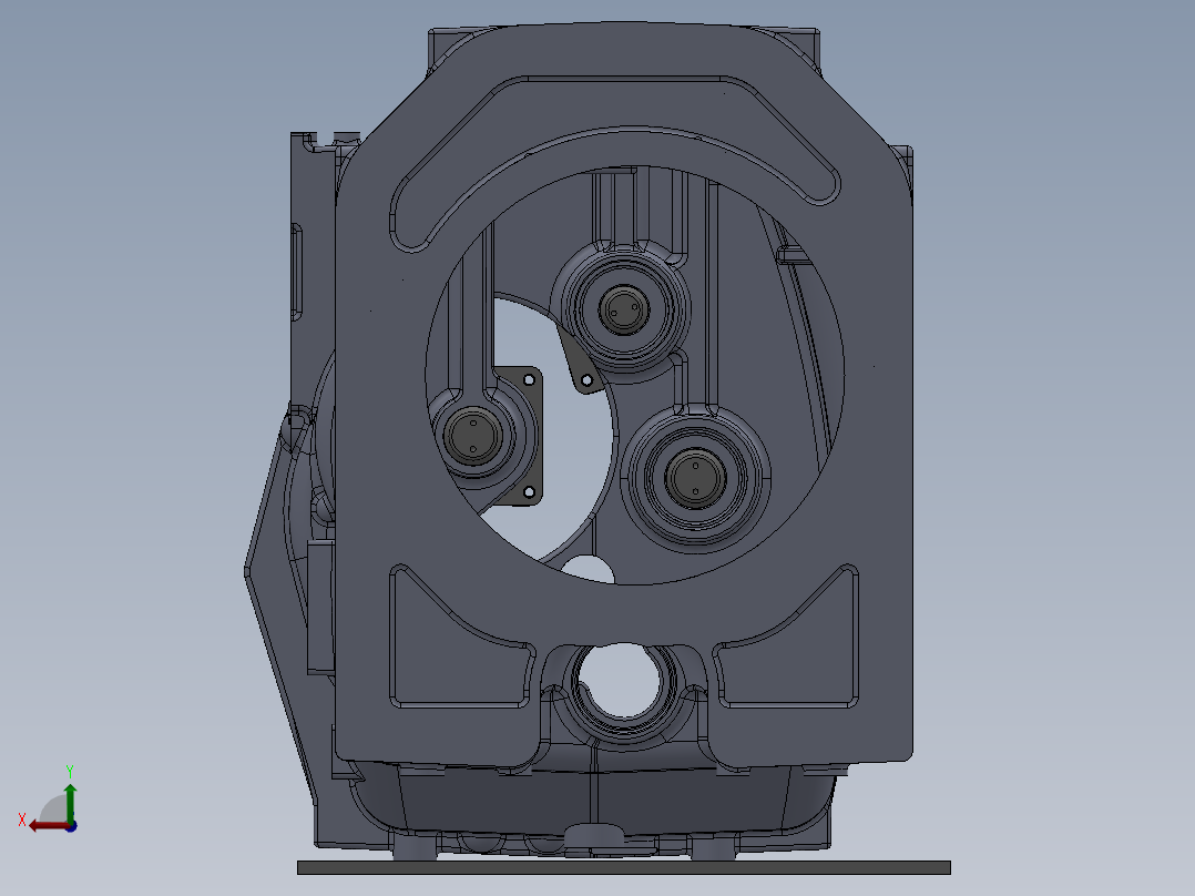 一拖手动封堵夹具后视图