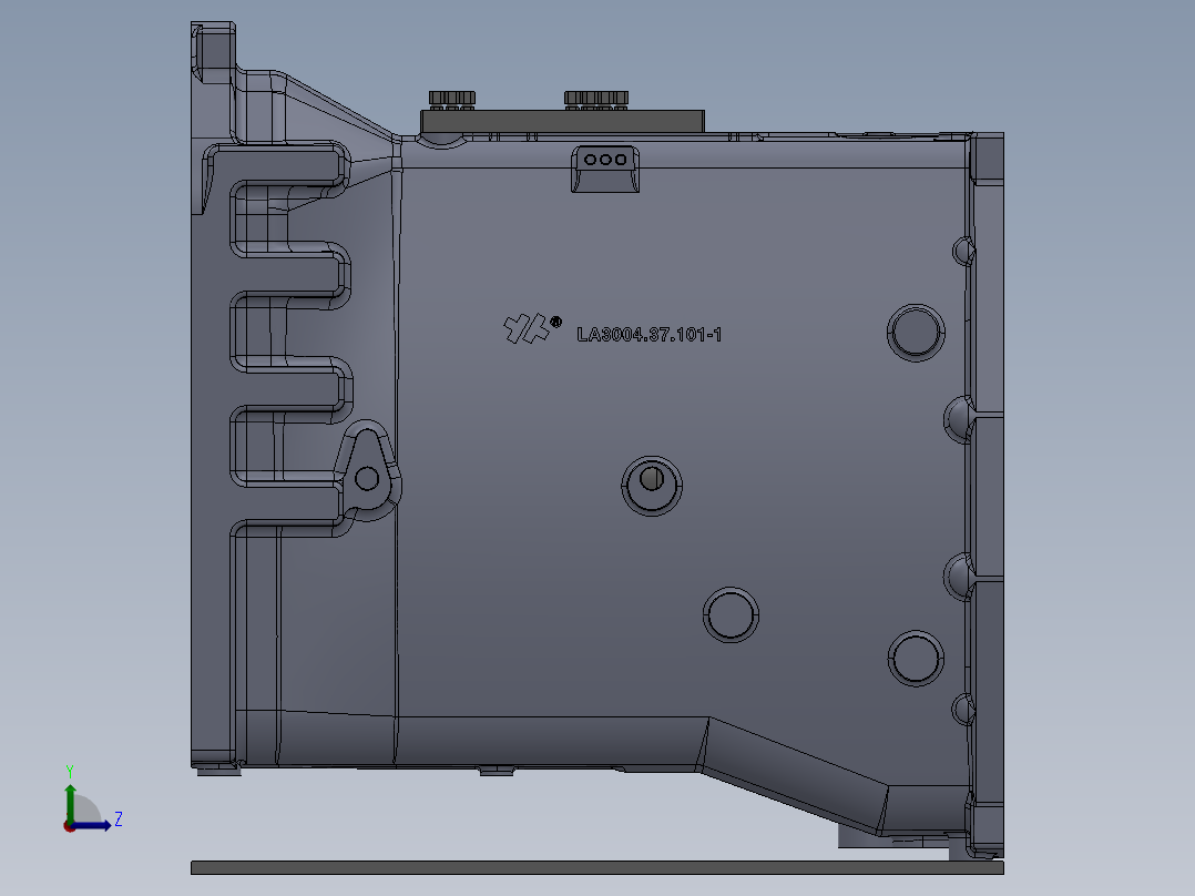 一拖手动封堵夹具左视图