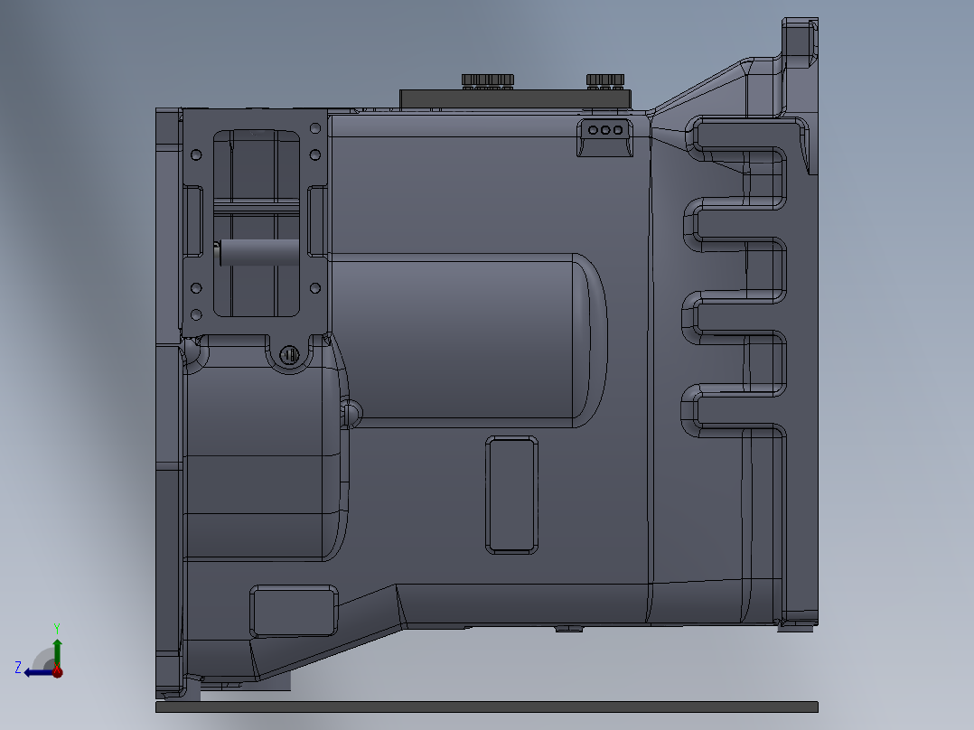 一拖手动封堵夹具右视图