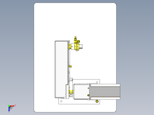 小型机械手夹具sw18俯视缩略图