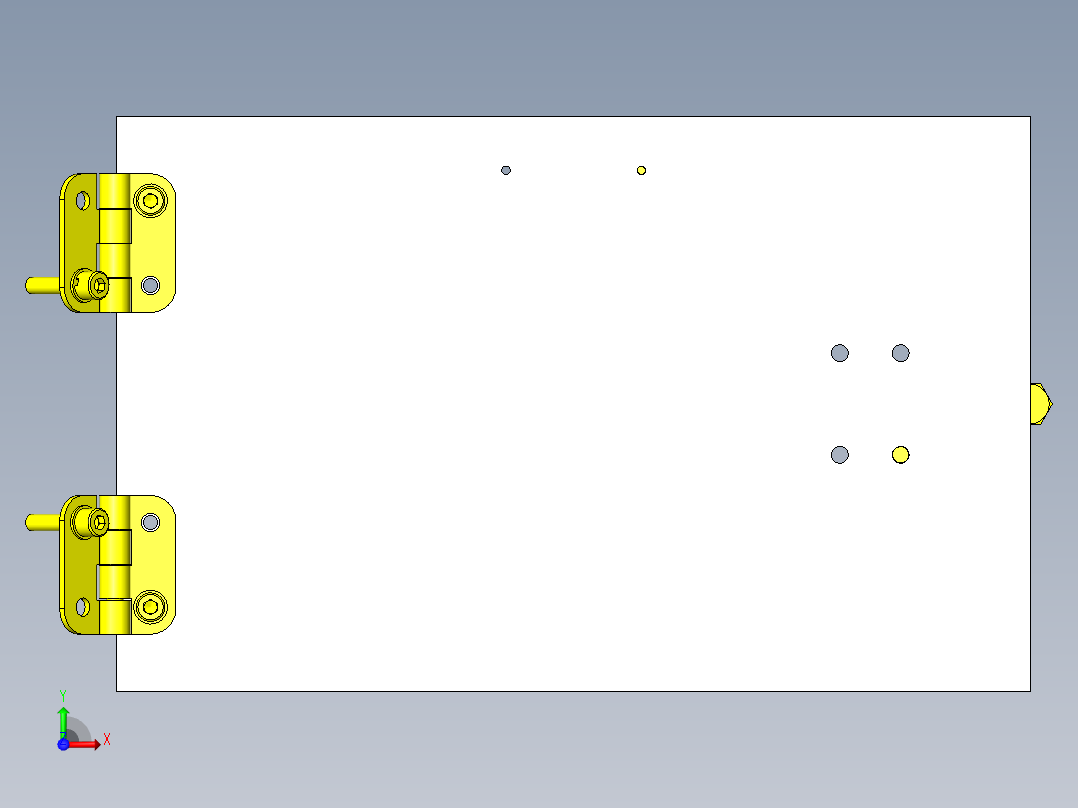 简易密封门前视图
