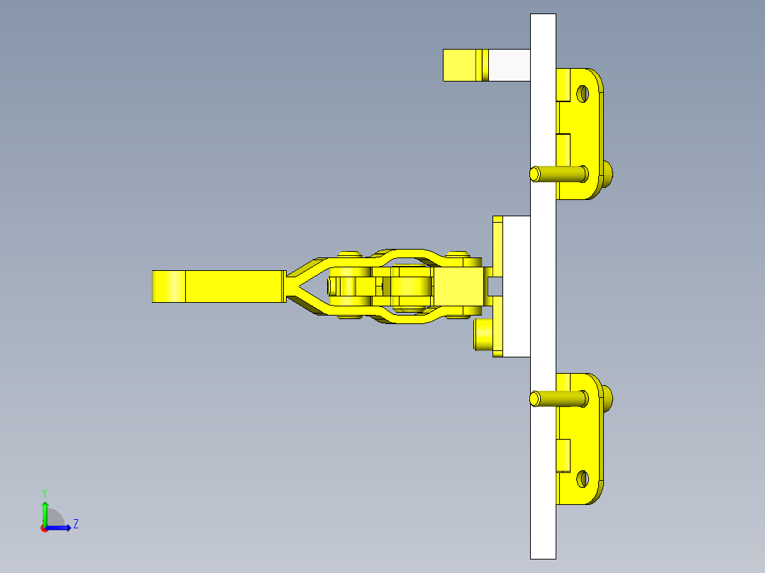 简易密封门左视图