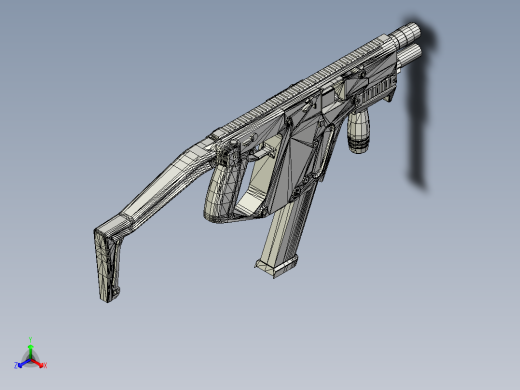 KRISS Super冲锋枪正等轴测缩略图