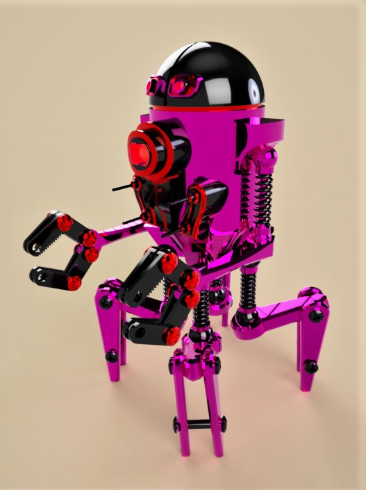 Robot Can机器人造型3D图纸 STEP格式