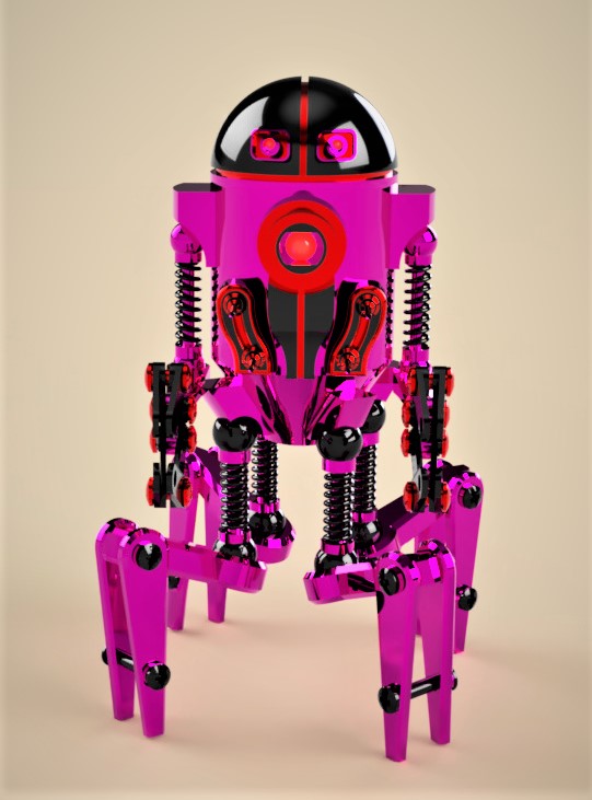 Robot Can机器人造型3D图纸 STEP格式