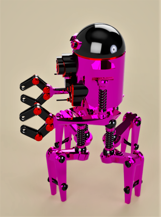 Robot Can机器人造型3D图纸 STEP格式