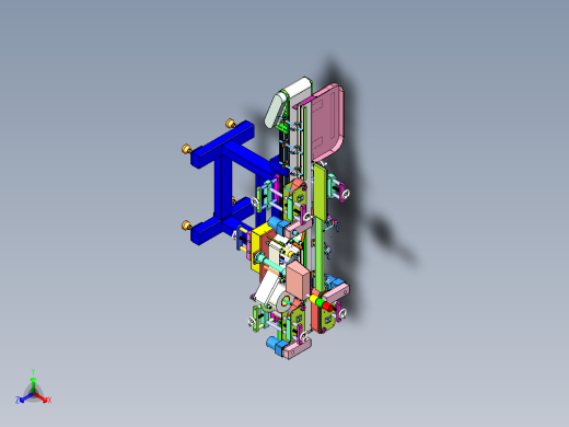 塑料瓶贴胶膜机（贴标机行业自动化设备） 3D模型