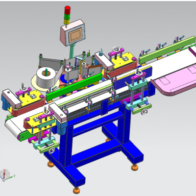 塑料瓶贴胶膜机（贴标机行业自动化设备） 3D模型