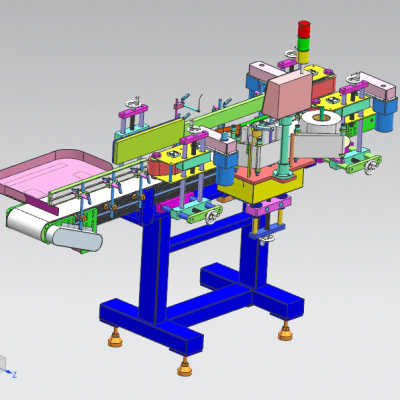 塑料瓶贴胶膜机（贴标机行业自动化设备） 3D模型