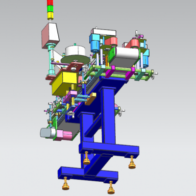 塑料瓶贴胶膜机（贴标机行业自动化设备） 3D模型