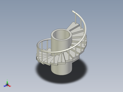 旋转楼梯效果图