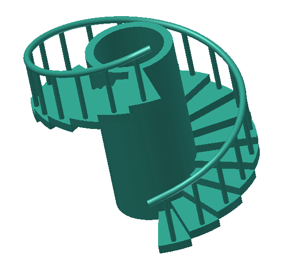 旋转楼梯效果图