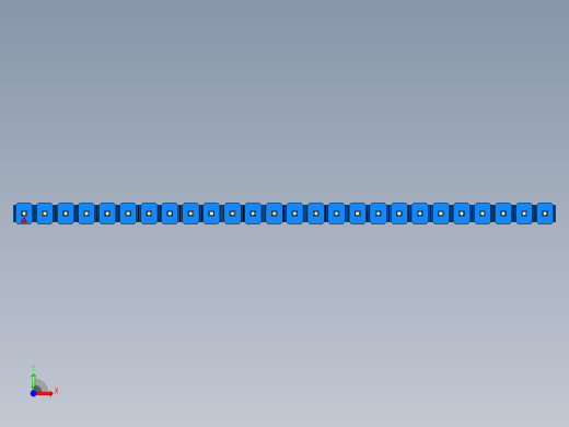 彩色公头100mil（2.54mm）系列-DS1021_blue_1x26p_100mil_Type43_rev1.0前视缩略图