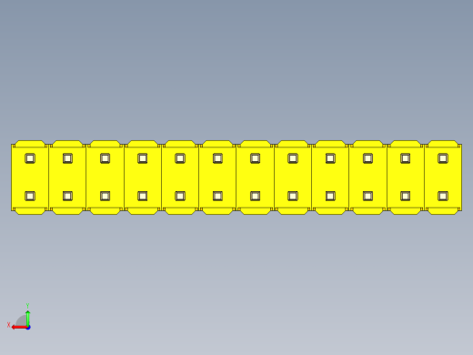 彩色公头100mil（2.54mm）系列-DS1021_yellow_2x12p_100mil_Type19_rev1.0后视缩略图