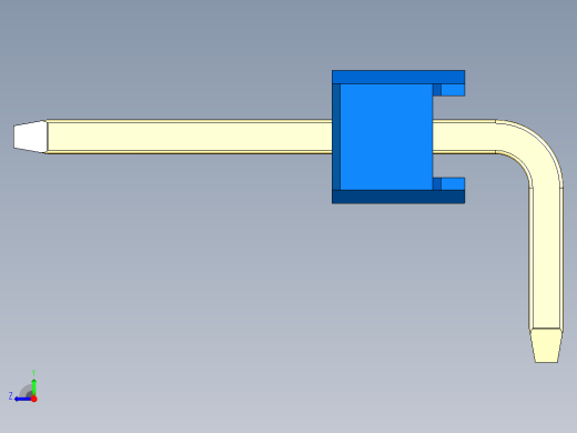 彩色公排针 100mil 2.54mm 系列-DS1022_blue_1x35p_100mil_TypeD_rev1.0右视缩略图