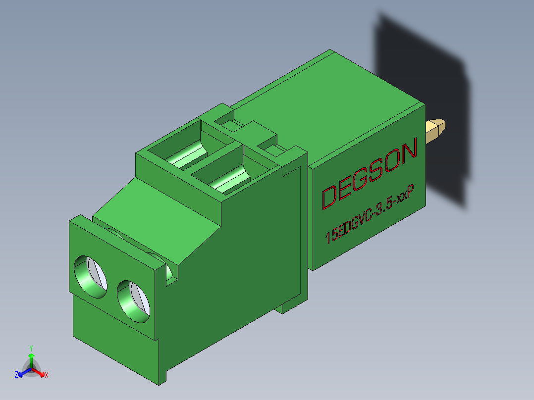 15EDG-3.5-2P(V-Hht)主视图