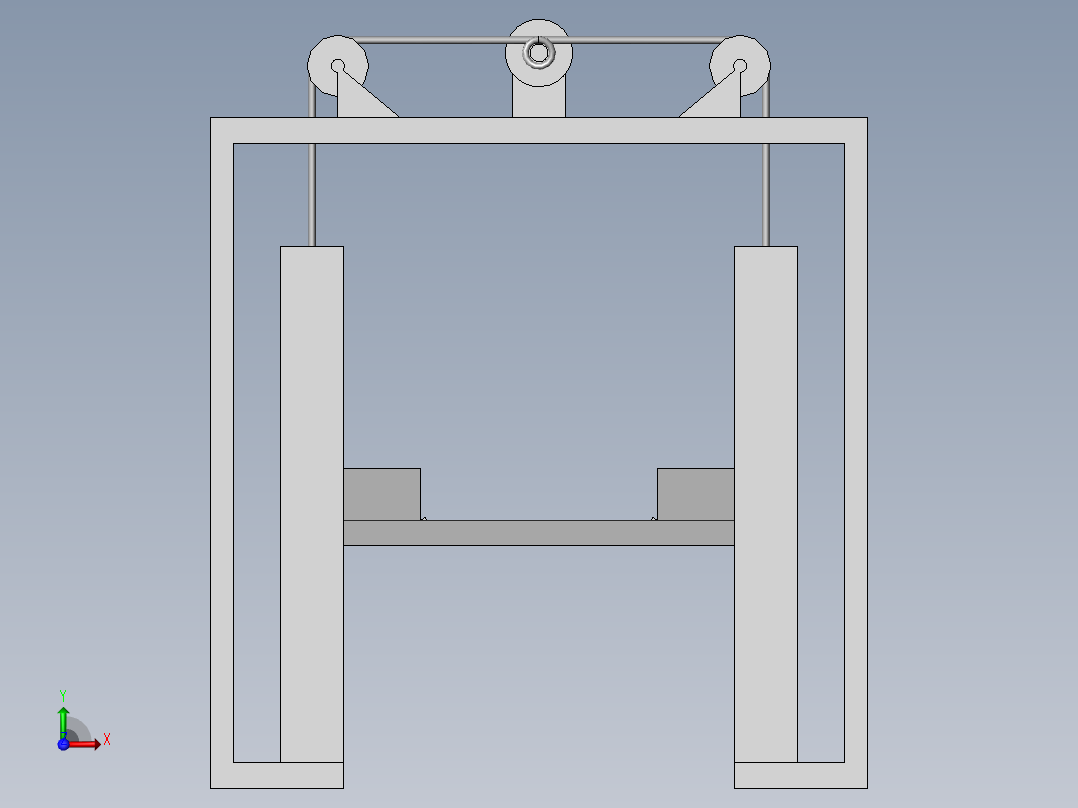 龙门架式汽车检测设备前视图