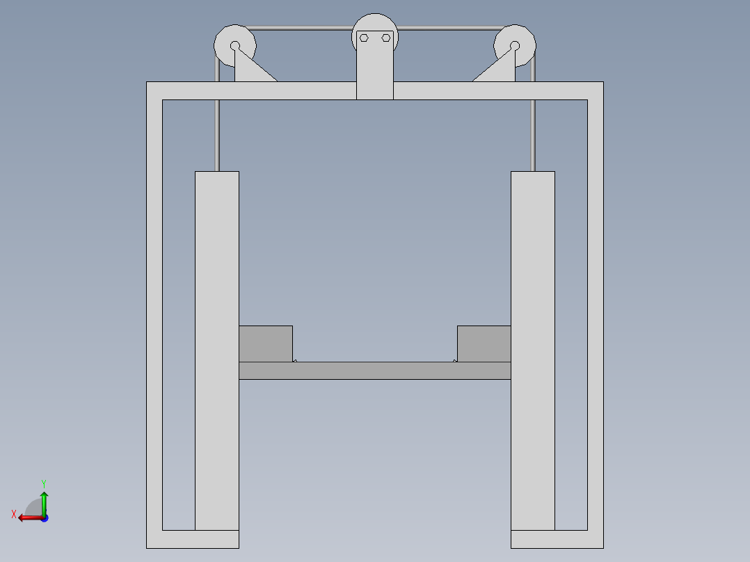 龙门架式汽车检测设备后视图