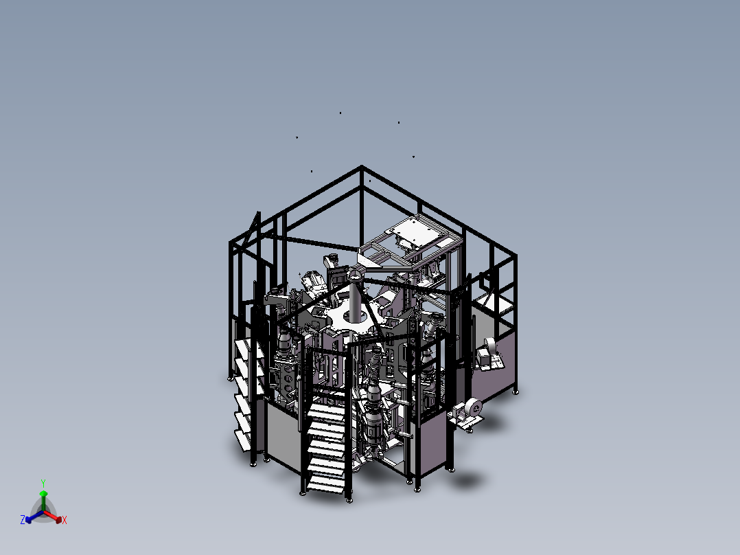 自动化组装设备设计正等轴测图