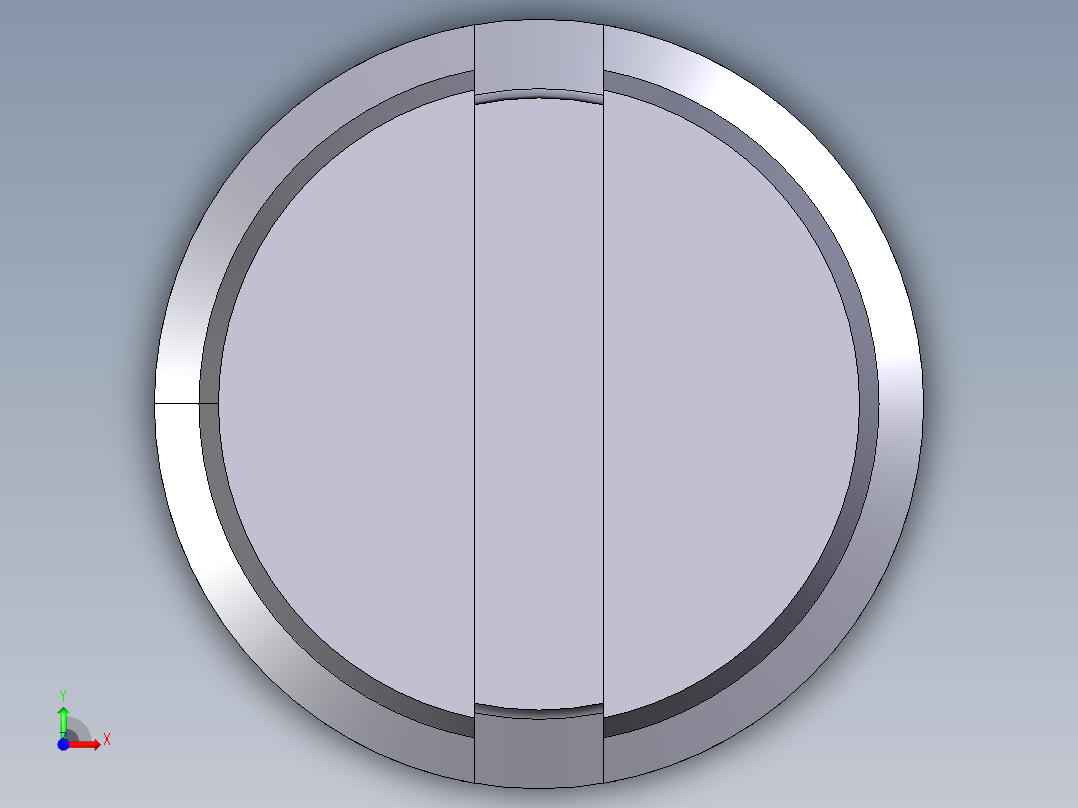 定位珠(塑膠本體)2204-3D多系列多零件图纸模型前视图