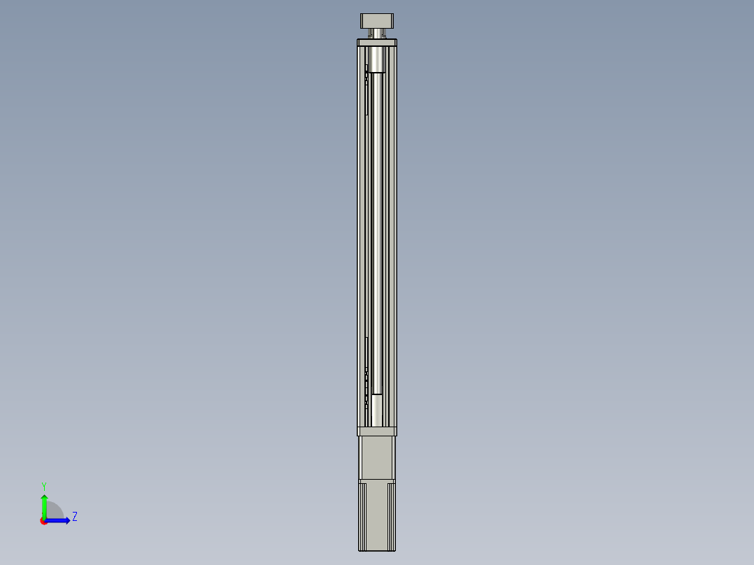 12VZ电动缸-VZ6D-S500-BC左视图