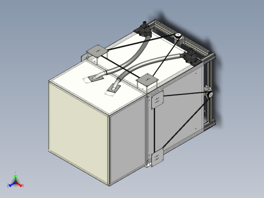 高温 idex 3d 打印机正等轴测缩略图