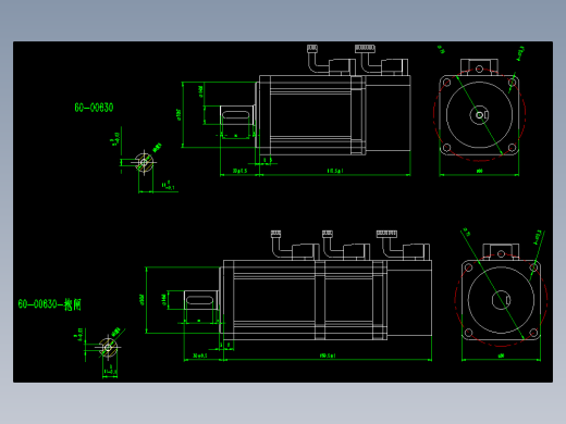 电机MS-60-00630-20P2(1003)