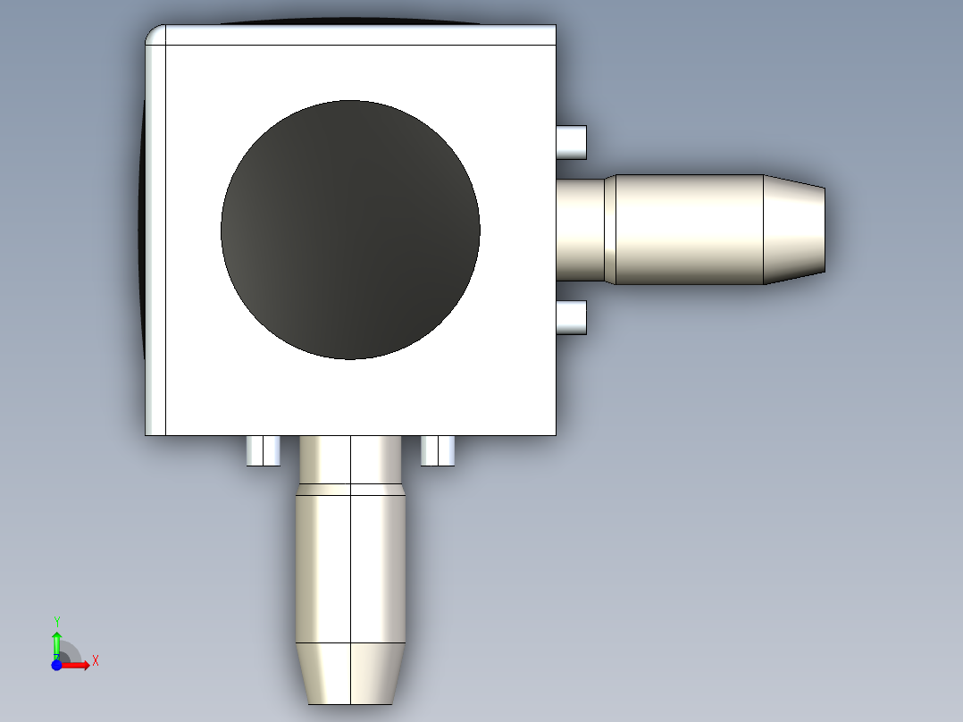 型材-BR 3D 40X40 CUBIC CONNECTOR 3842549868前视图